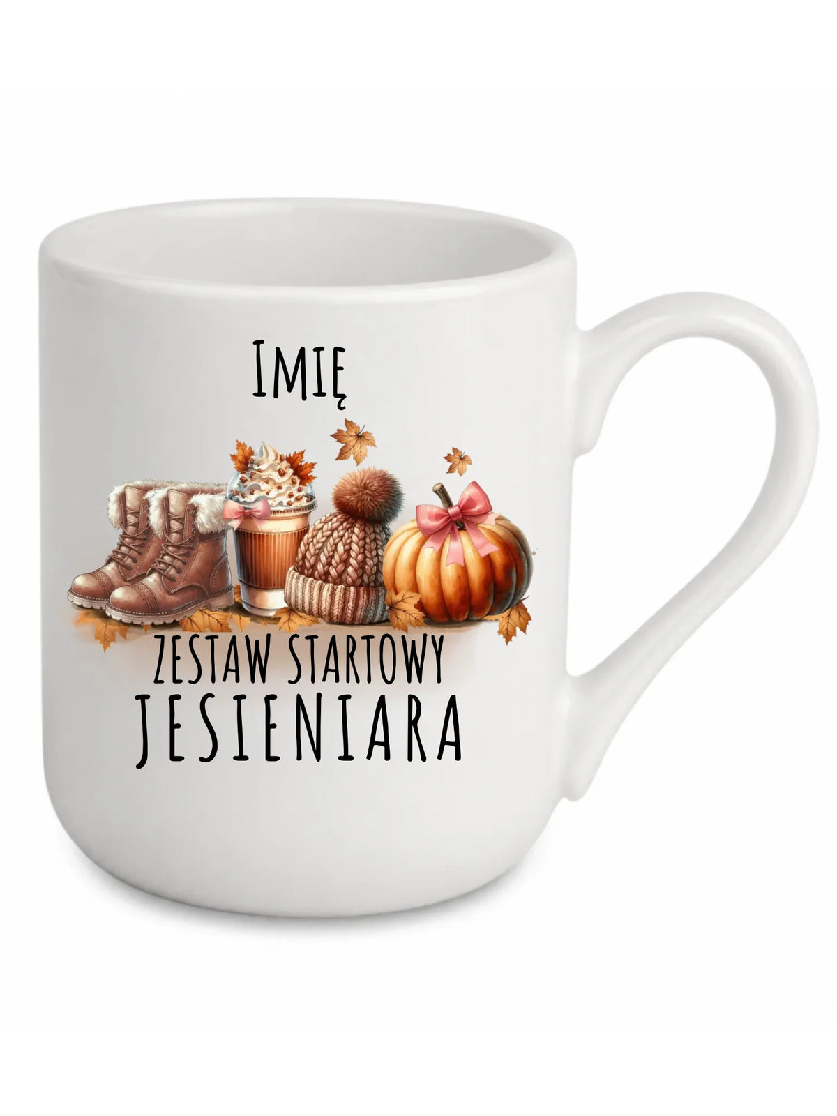 Kubek elegant jesieniara – Zestaw startowy - personalizowany JS05