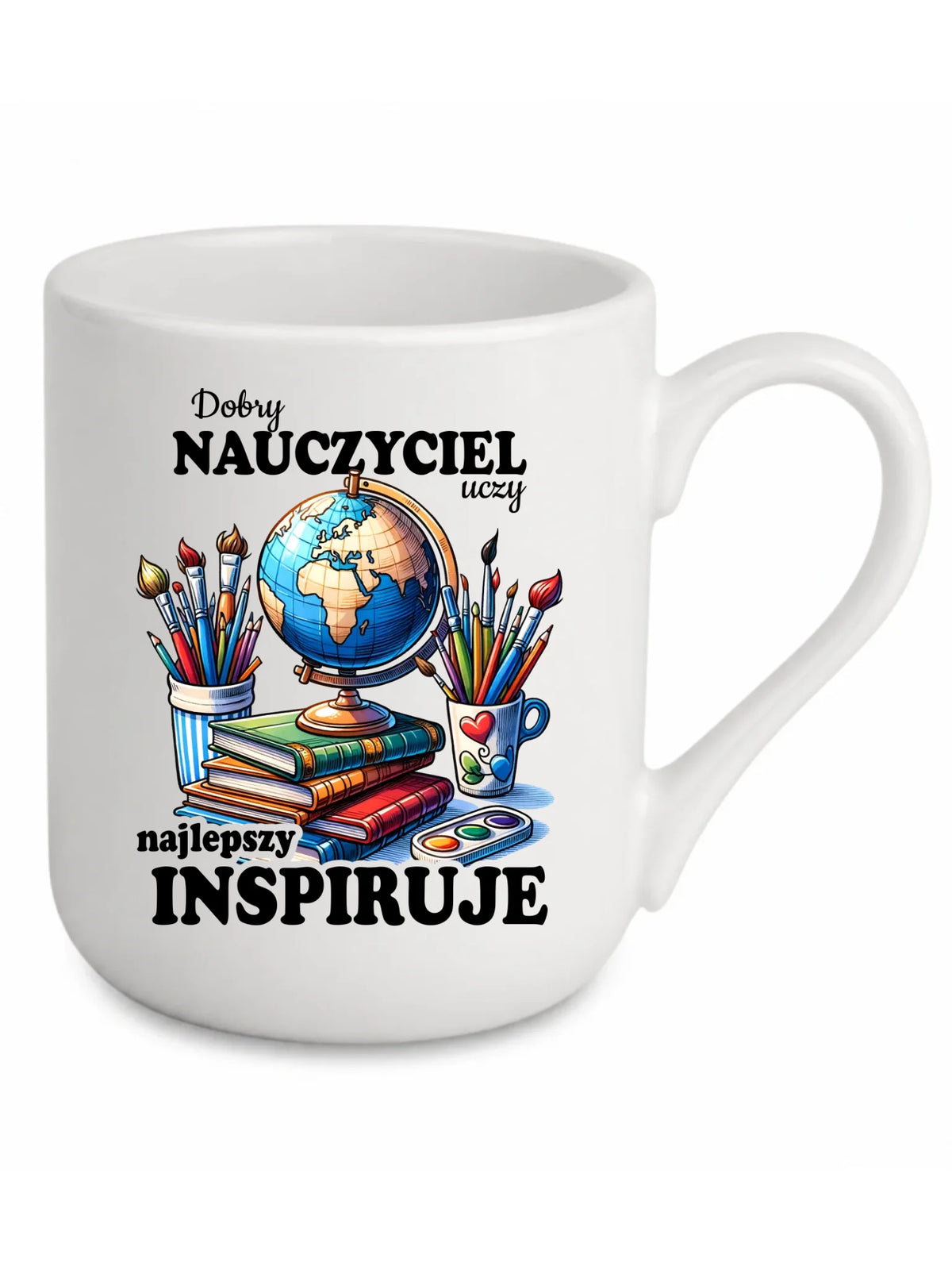 Kubek elegant dla nauczyciela - Dobry nauczyciel uczy najlepszy inspiruje N72
