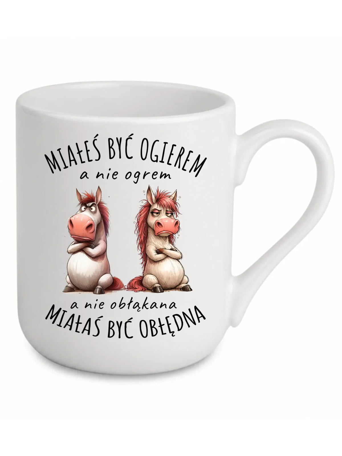 Kubek elegant dla par - Ogier & Obłędna - śmieszny W85