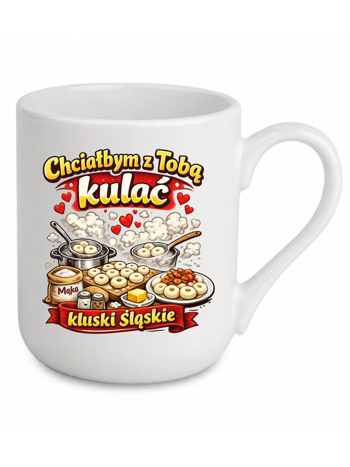 Kubek elegant - Chciałbym z Tobą kulać kluski śląskie W90
