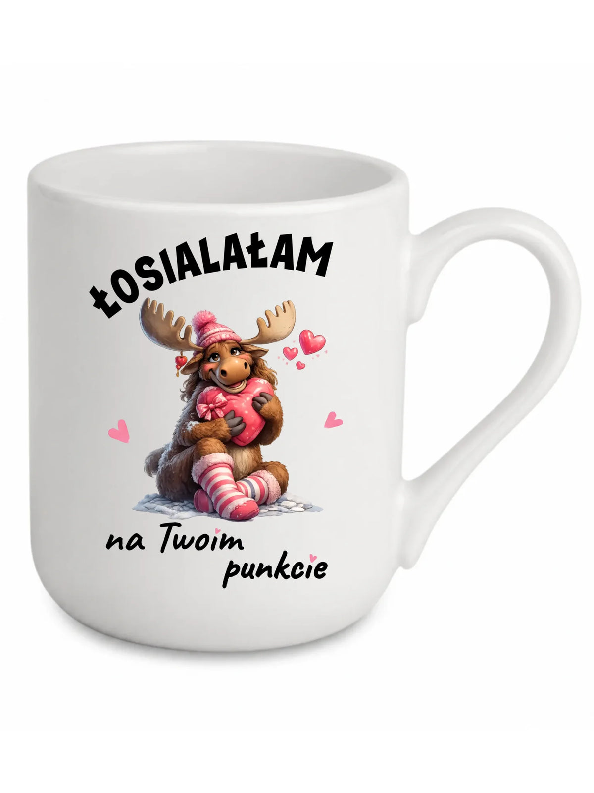 Kubek elegant dla par - Łosialałam na Twoim punkcie W67