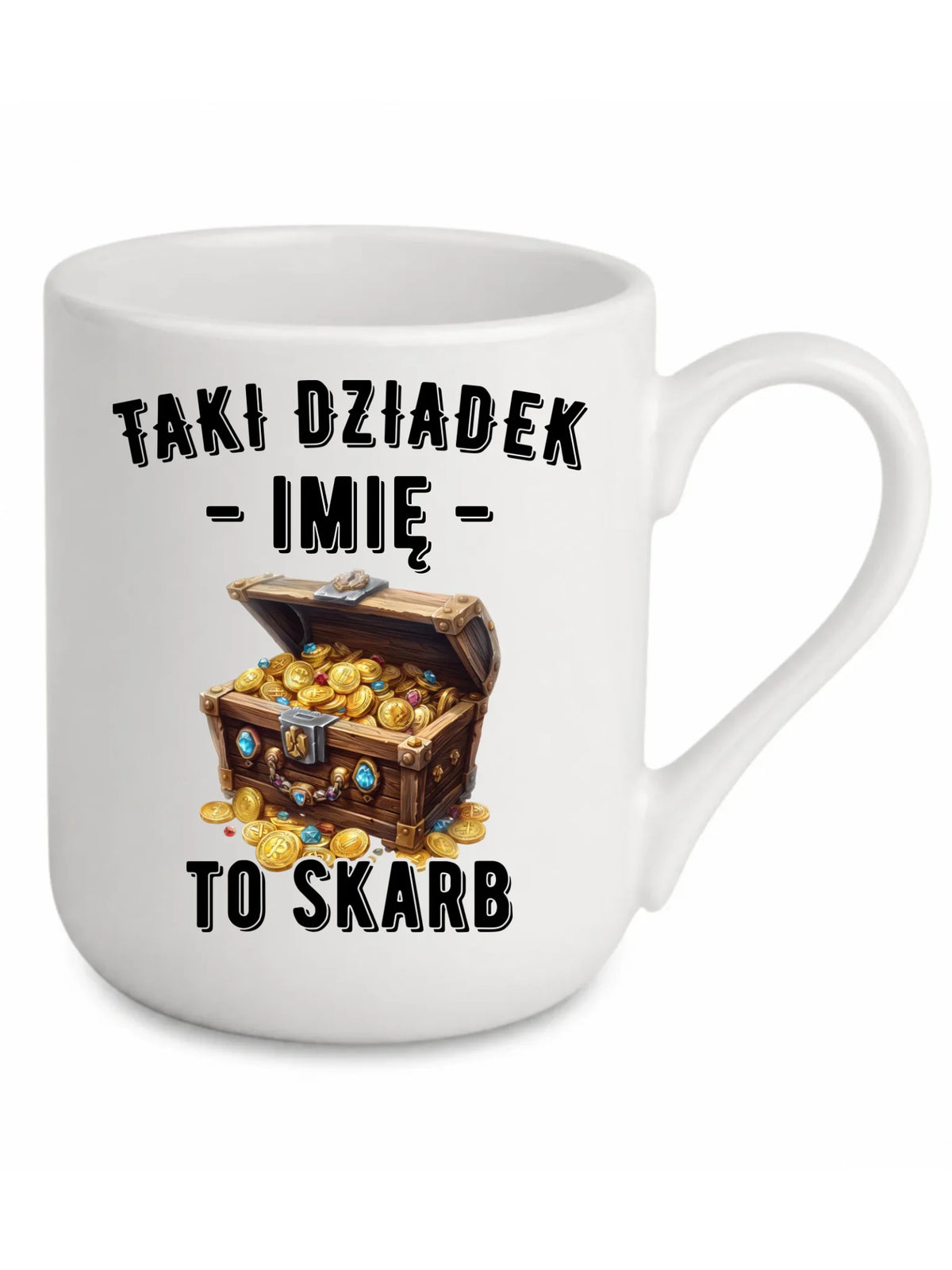 Kubek elegant dla dziadka - Taki dziadek to skarb - personalizowany D19