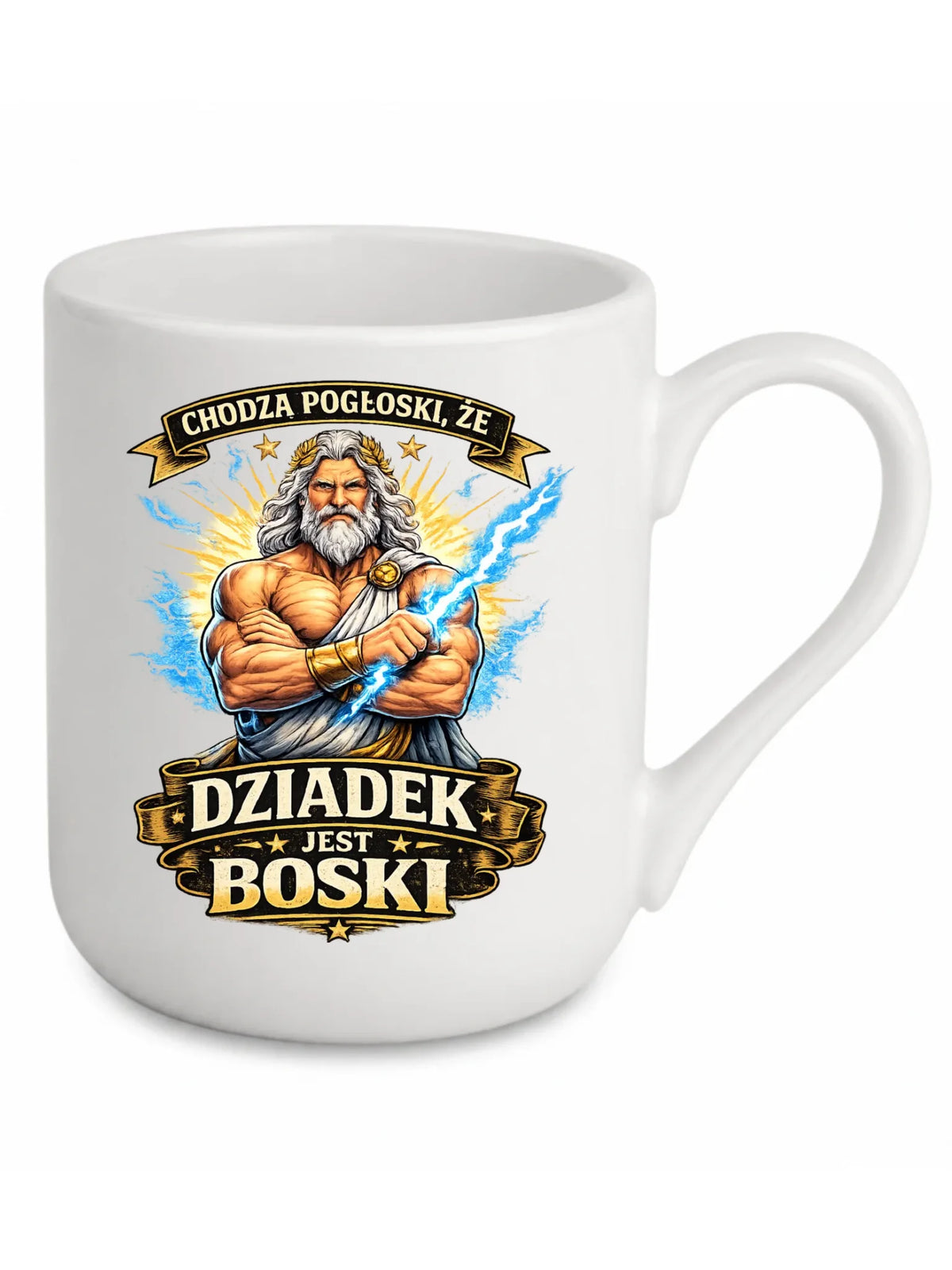 Kubek elegant dla dziadka - Chodzą pogłoski, że dziadek jest boski D16