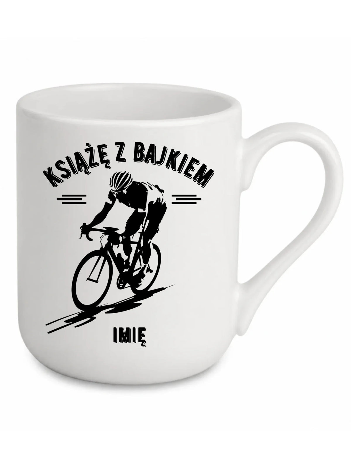 Kubek elegant dla rowerzysty - Książę z bajkiem - personalizowany HR01