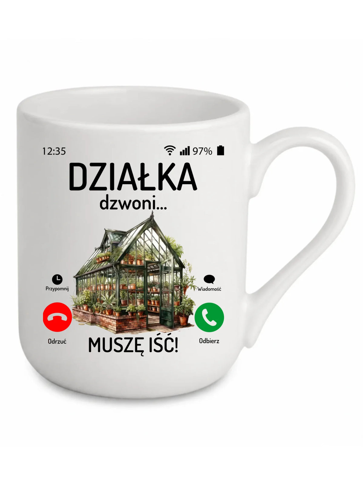 Kubek elegant dla babci - Działka dzwoni muszę iść B41