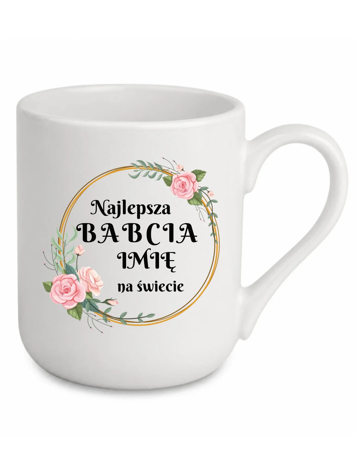 Kubek elegant dla babci - Najlepsza babcia na Świecie - personalizowany B04