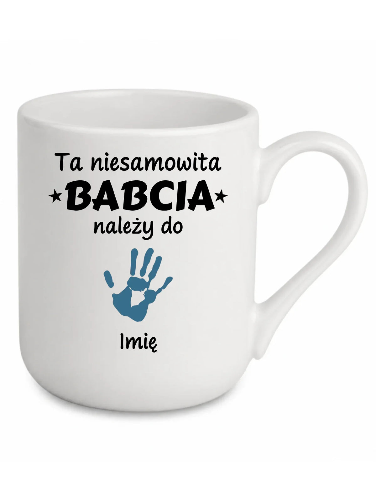 Kubek elegant dla babci - Babcia należy do wnuków 1–6 imion – personalizowany B33