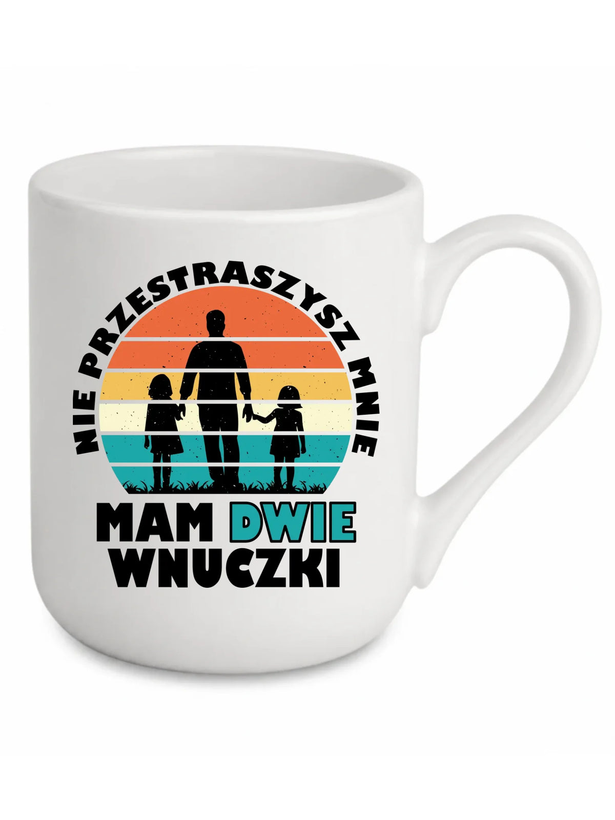 Kubek elegant dla dziadka - Nie przestraszysz mnie mam dwie wnuczki D41
