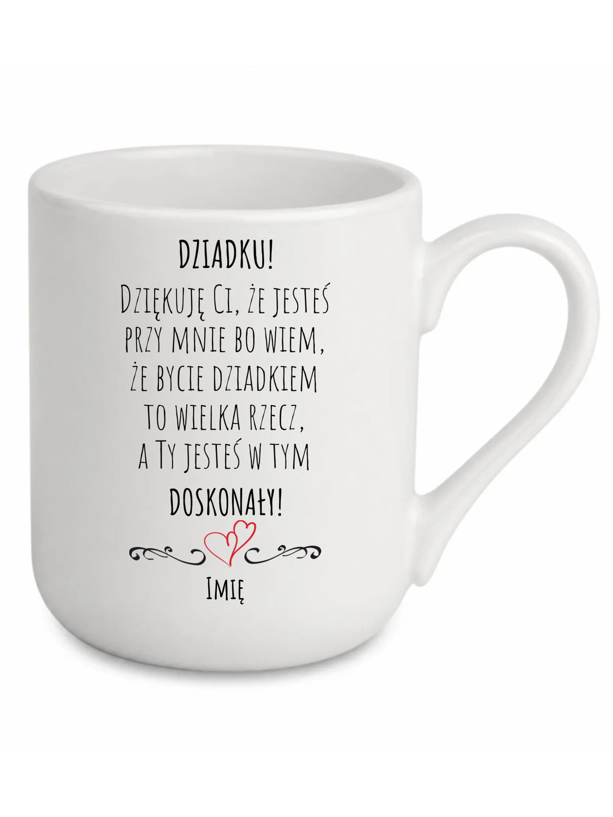 Kubek elegant dla dziadka - Dziadku jesteś doskonały dedykacja - personalizowany D22