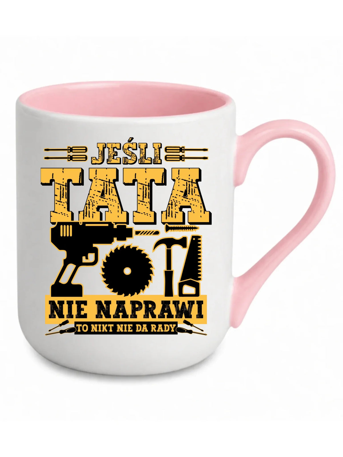 Kubek elegant dla taty - Jeśli tata nie naprawi to nikt nie da rady DT43