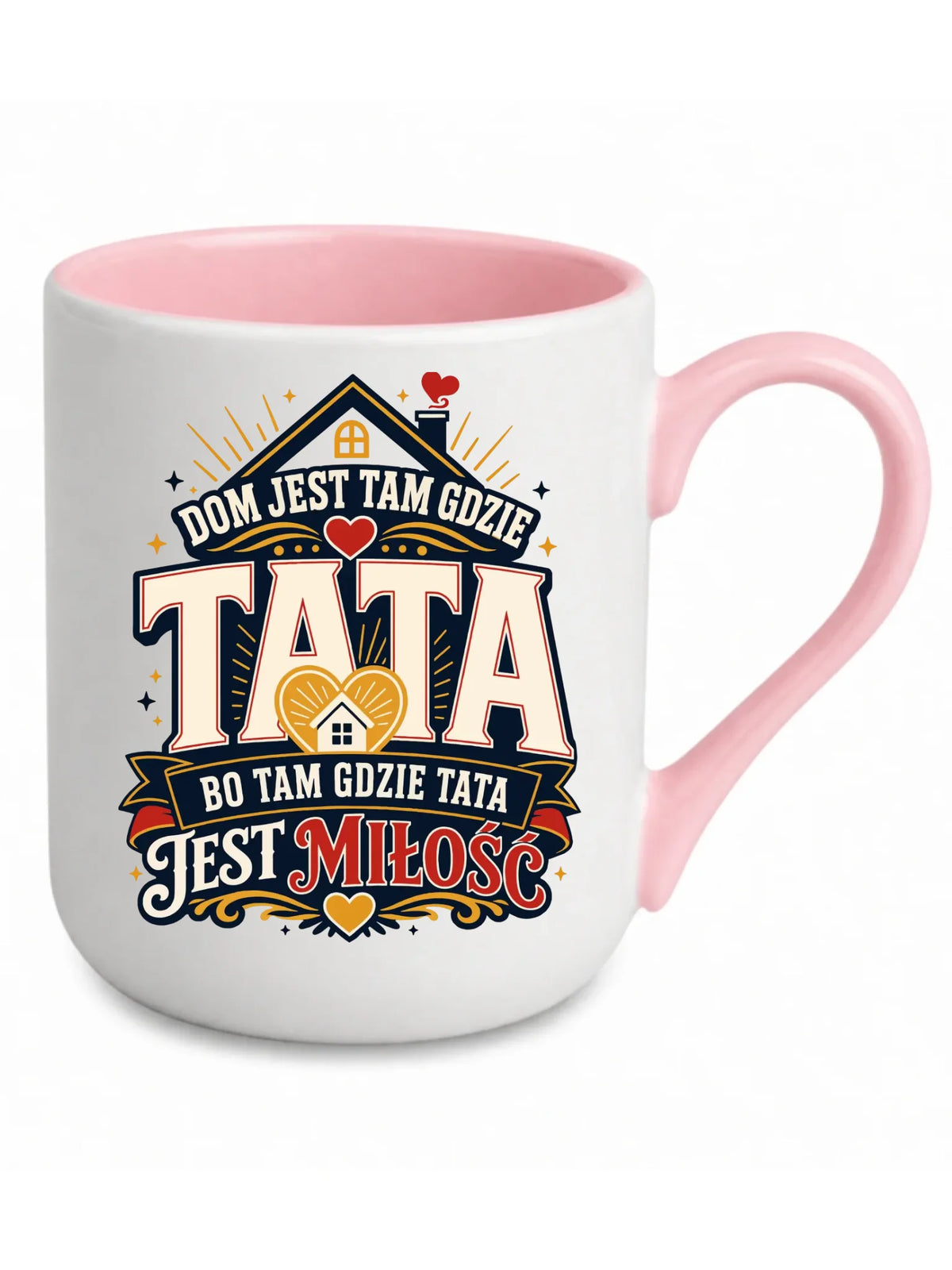 Kubek elegant dla taty - Dom jest tam gdzie tata DT37