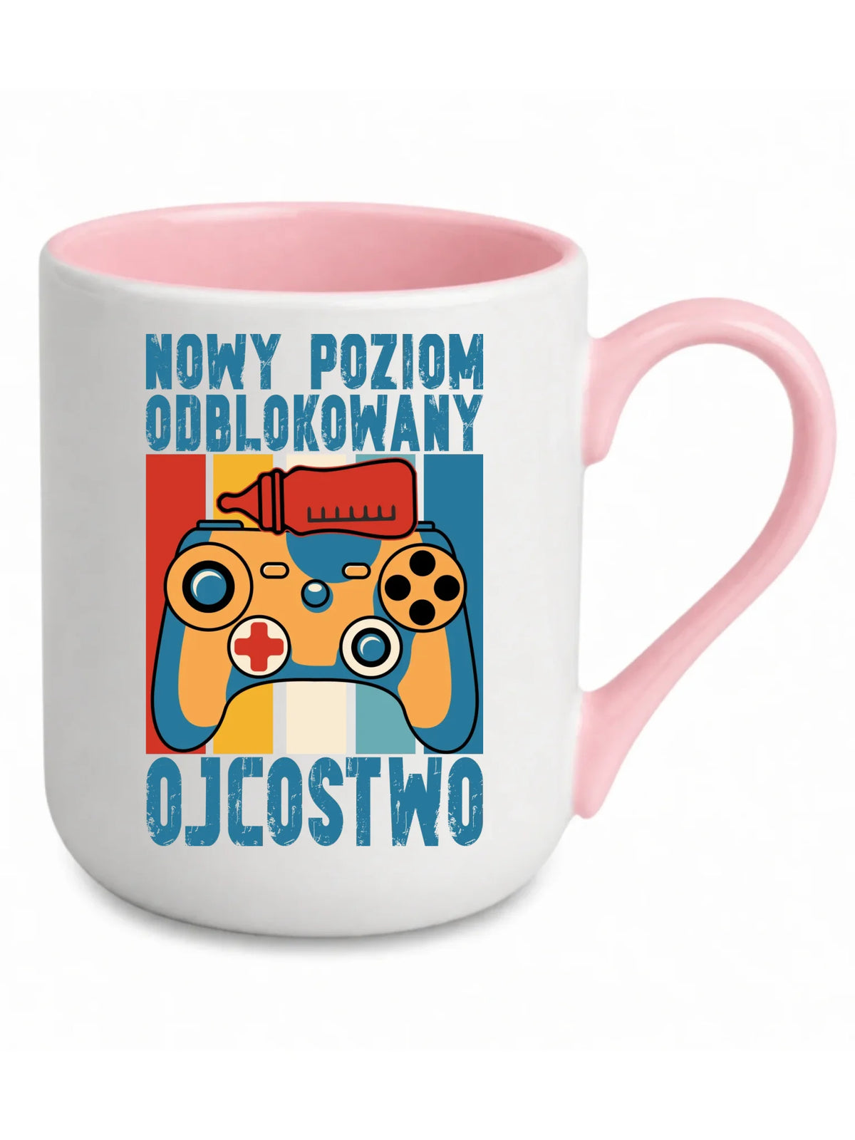 Kubek elegant dla młodego taty gamera - Nowy poziom odblokowany DT24