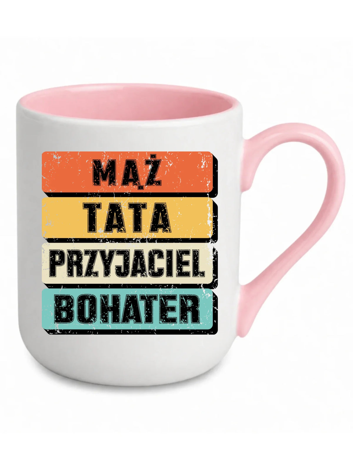 Kubek elegant dla taty - Mąż Tata Przyjaciel Bohater DT05