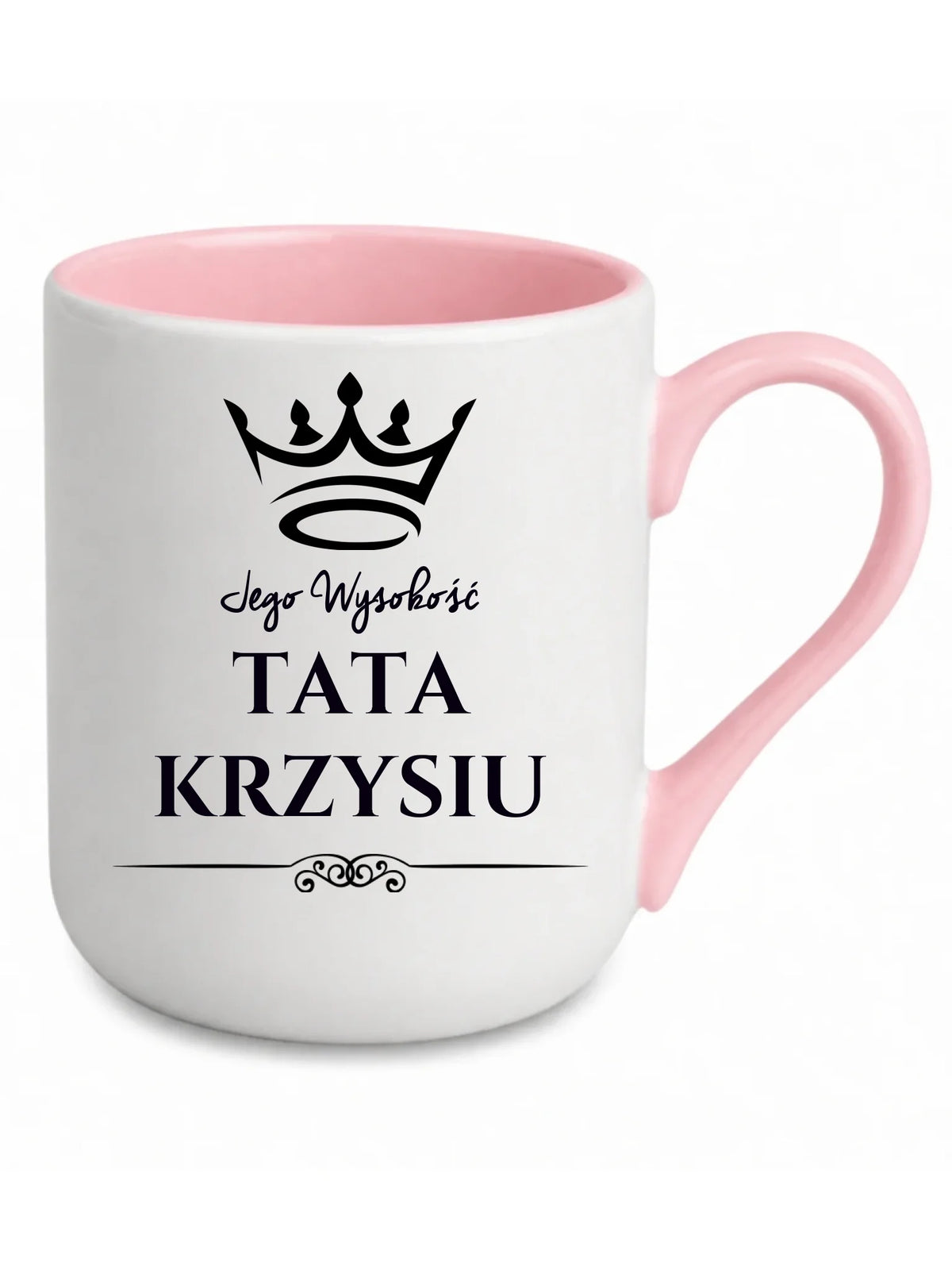 Kubek elegant dla taty - Jego Wysokość Tata - personalizowany DT11