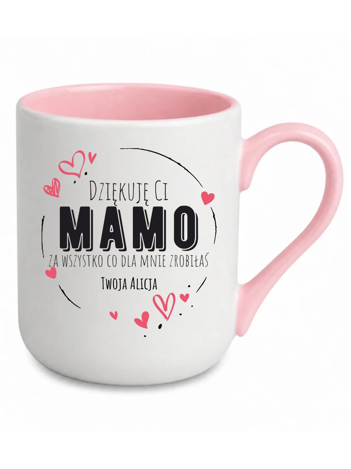 Kubek elegant dla mamy - Dziękuję Ci Mamo - personalizowany DM32