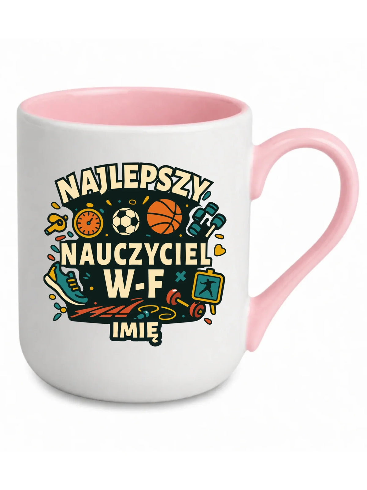 Kubek elegant dla nauczyciela wychowania fizycznego W-F - personalizowany N50