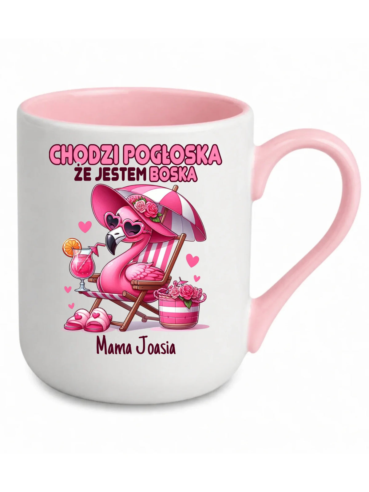 Kubek elegant dla mamy - Chodzi pogłoska, że jestem boska - personalizowany DM14