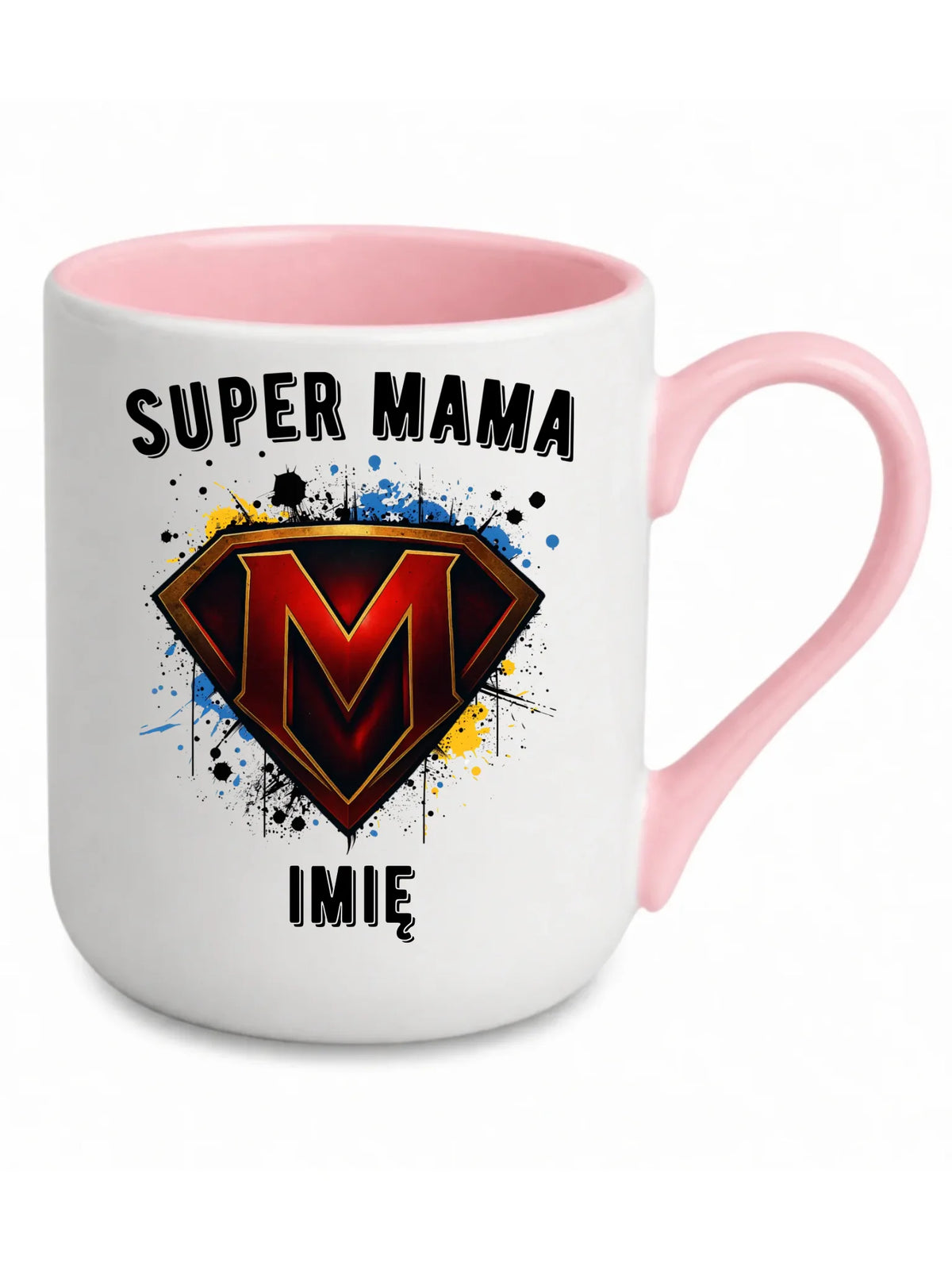 Kubek elegant dla mamy - Super Mama - personalizowany DM07