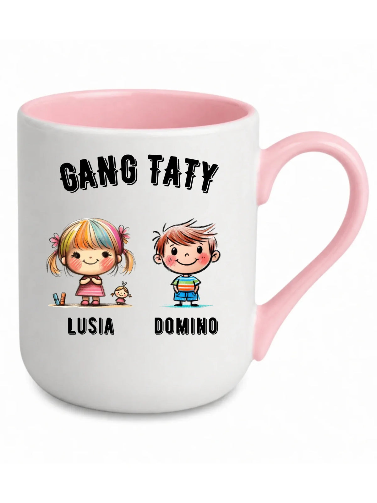 Kubek elegant dla taty z imionami dzieci - Gang taty - personalizowany DT09