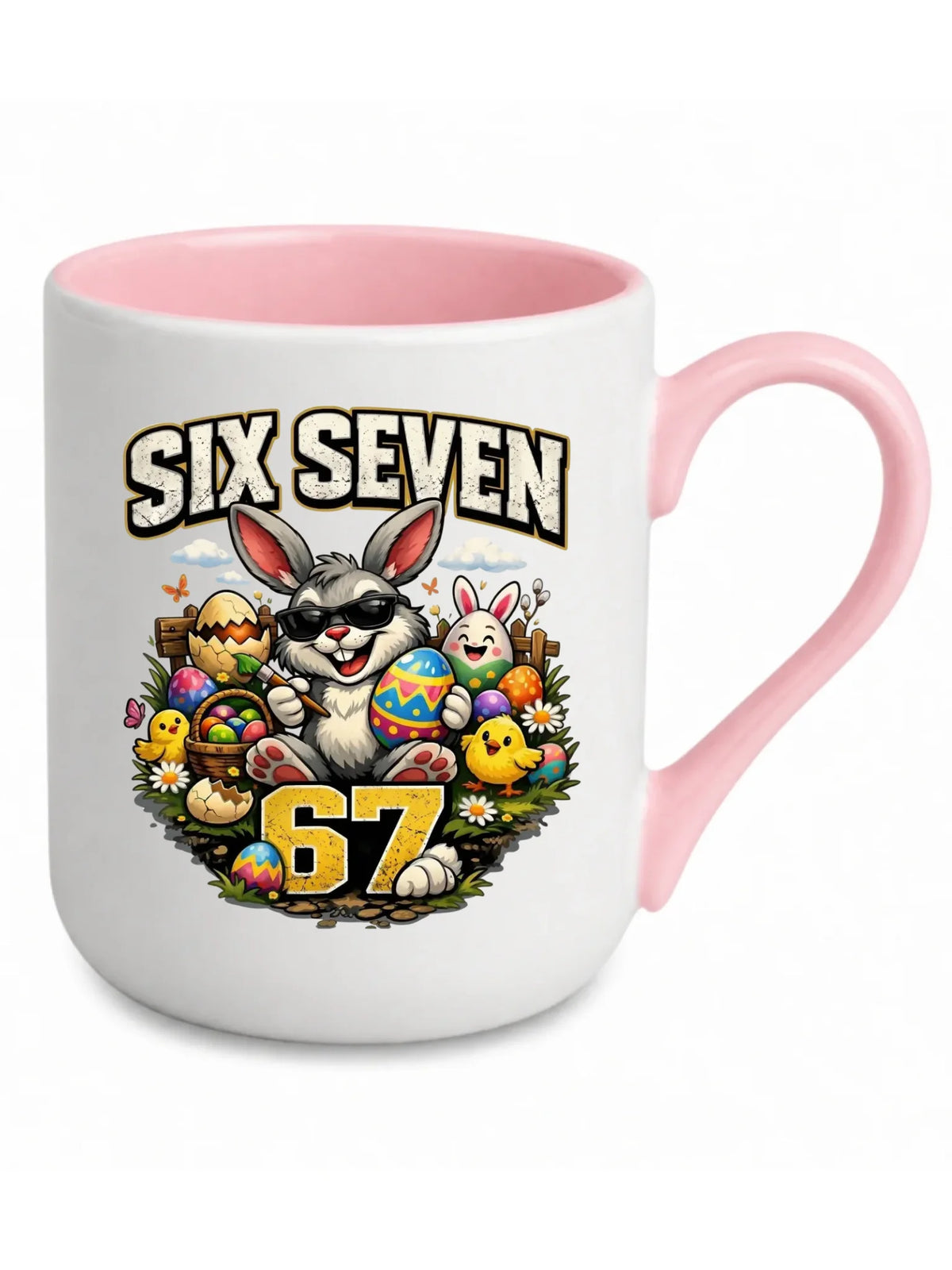 Kubek elegant wielkanocny - Zając Six Seven 67 WN10