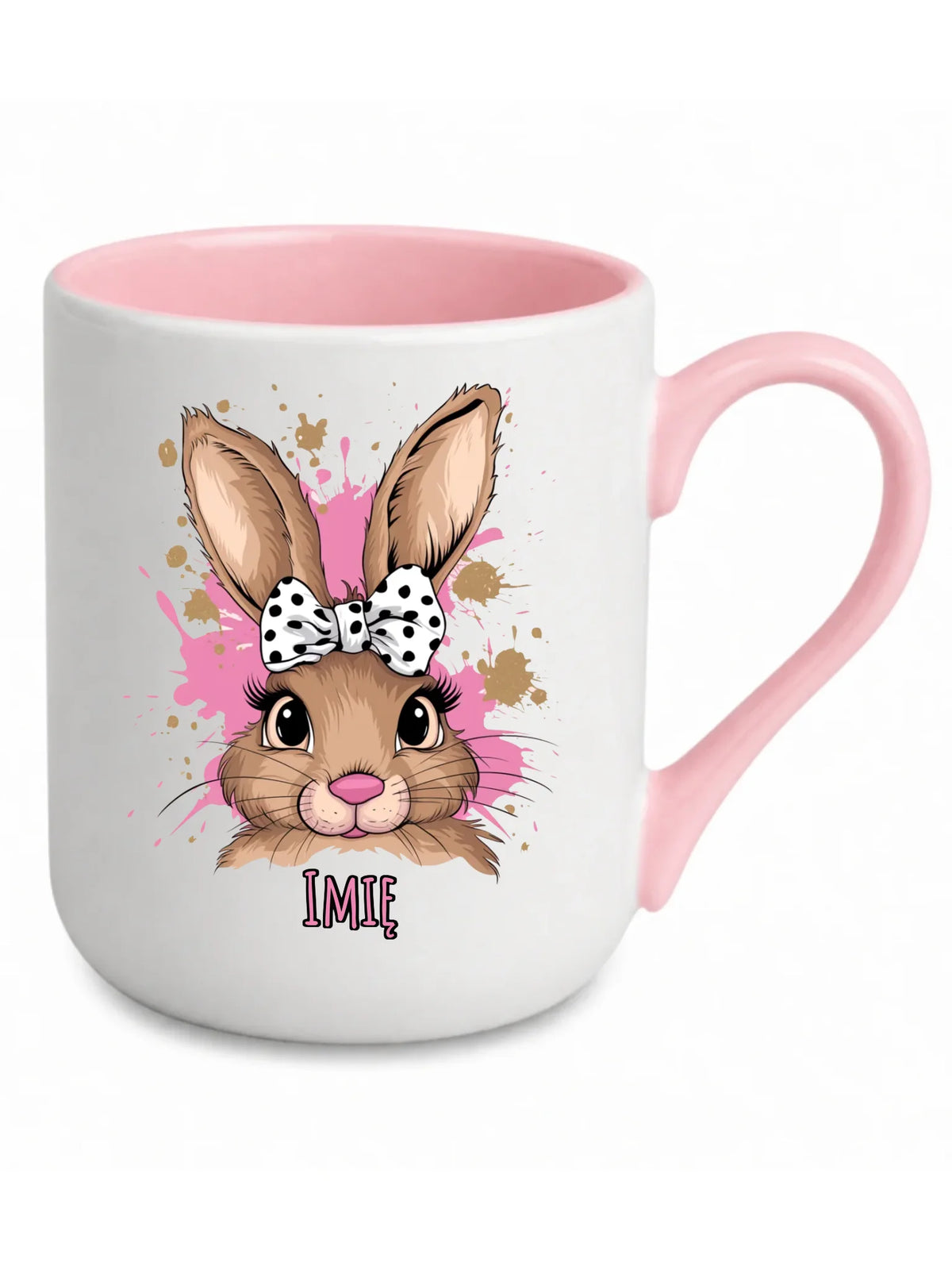 Kubek elegant na Wielkanoc - Słodki Zajączek - personalizowany WN08