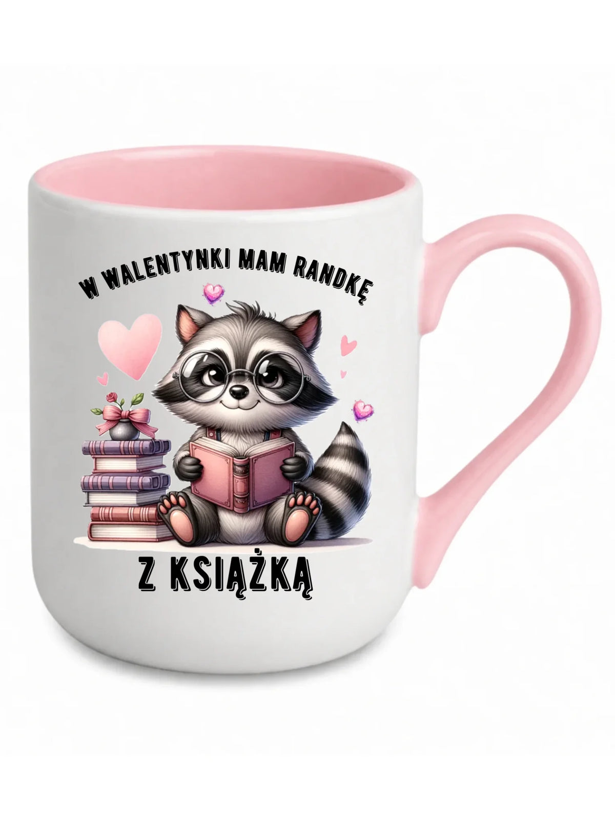 Kubek elegant na Walentynki dla mola książkowego – Mam randkę z książką W20