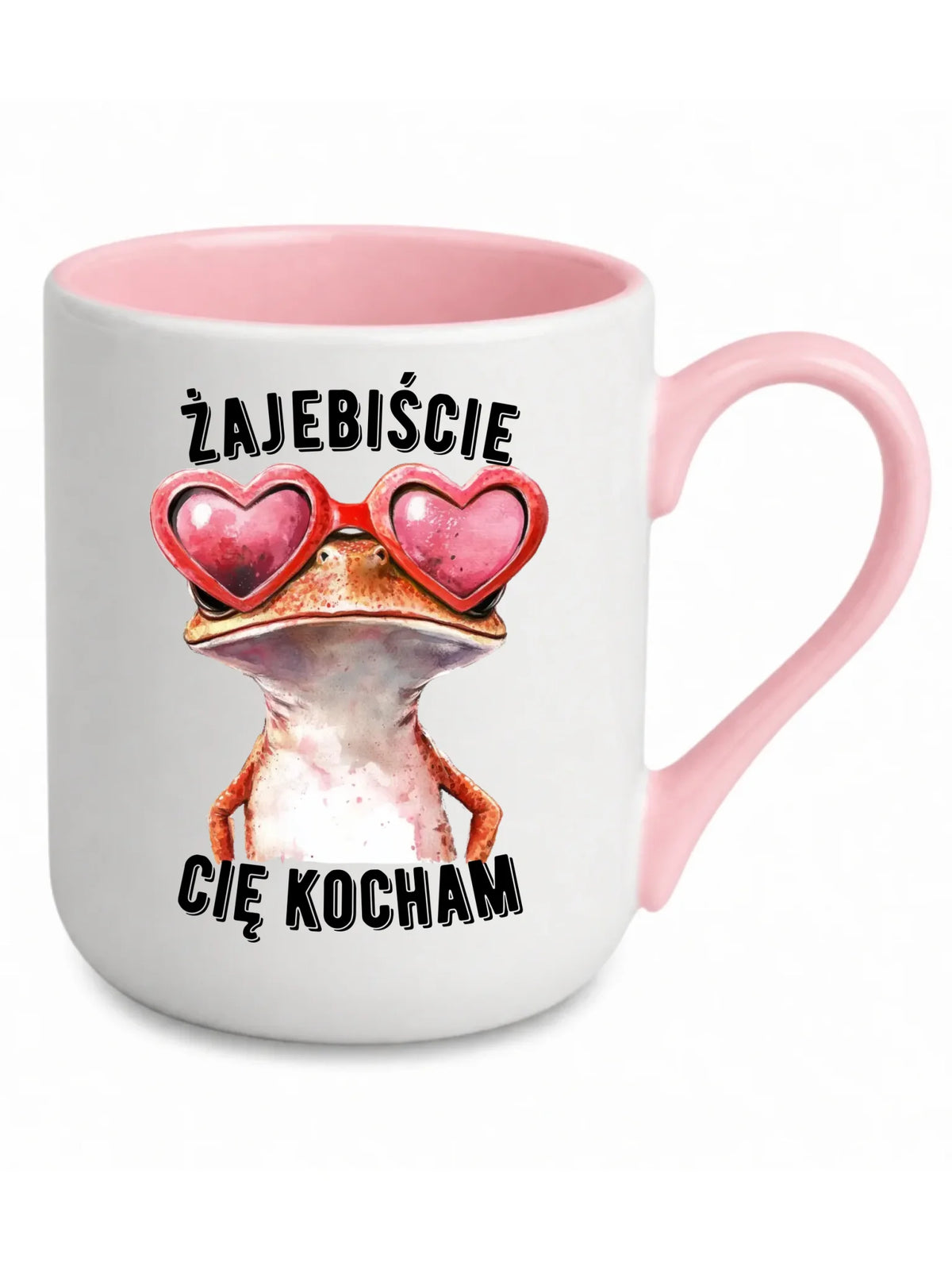 Kubek elegant dla par - Żajebiście Cię Kocham Żaba W17