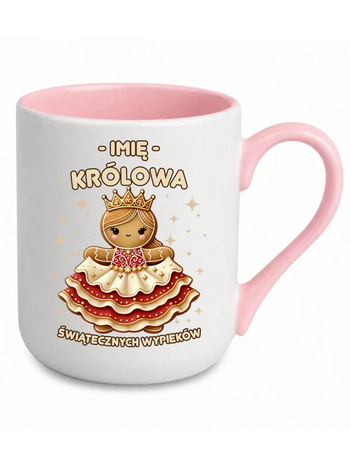 Kubek elegant świąteczny - Królowa świątecznych wypieków - personalizowany BN28