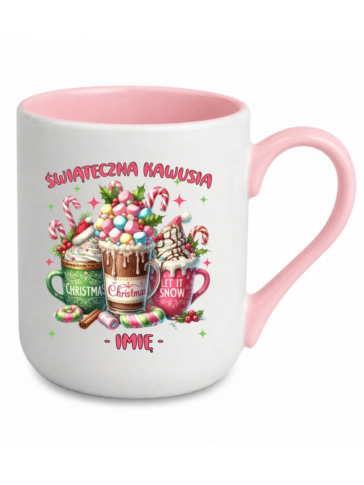 Kubek elegant świąteczny - Świąteczna kawusia - personalizowany BN29