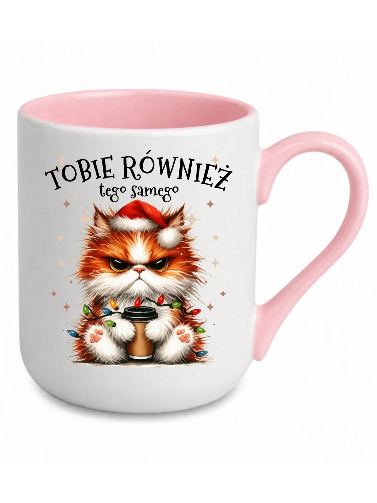 Kubek elegant świąteczny - Grumpy Cat Tobie również tego samego BN32