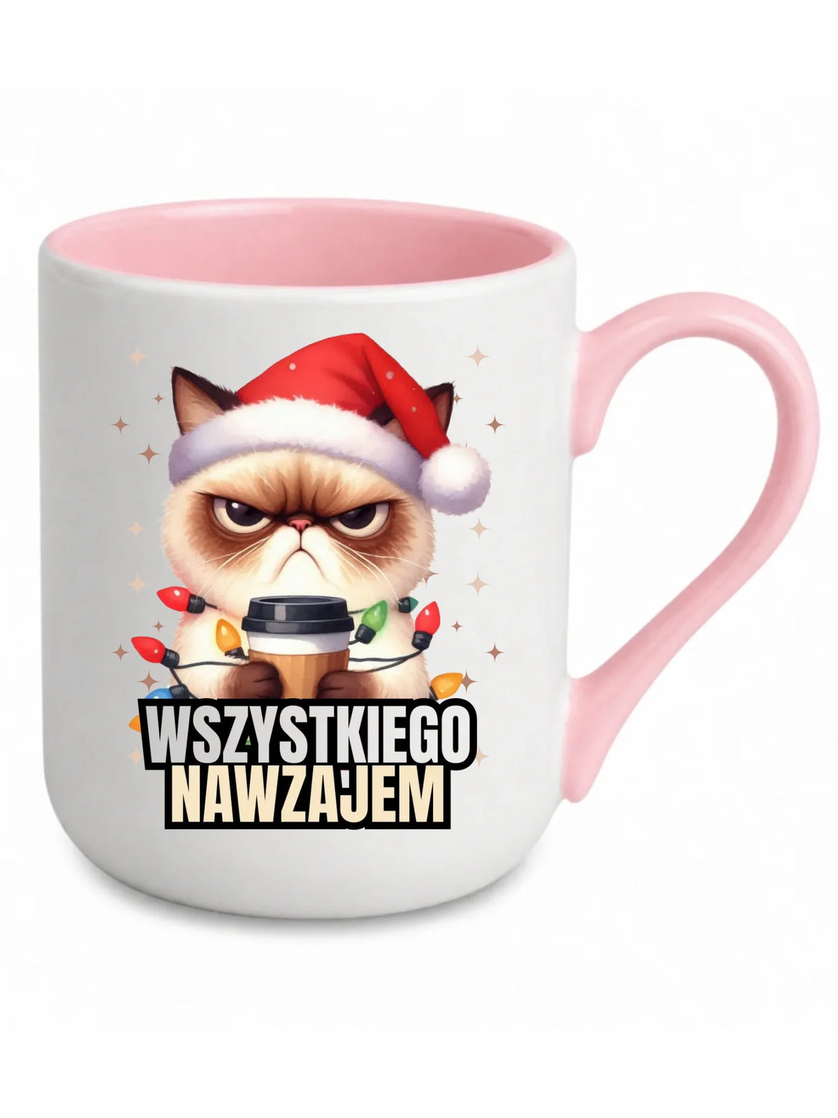 Kubek elegant świąteczny - Grumpy Cat Wszystkiego nawzajem BN33
