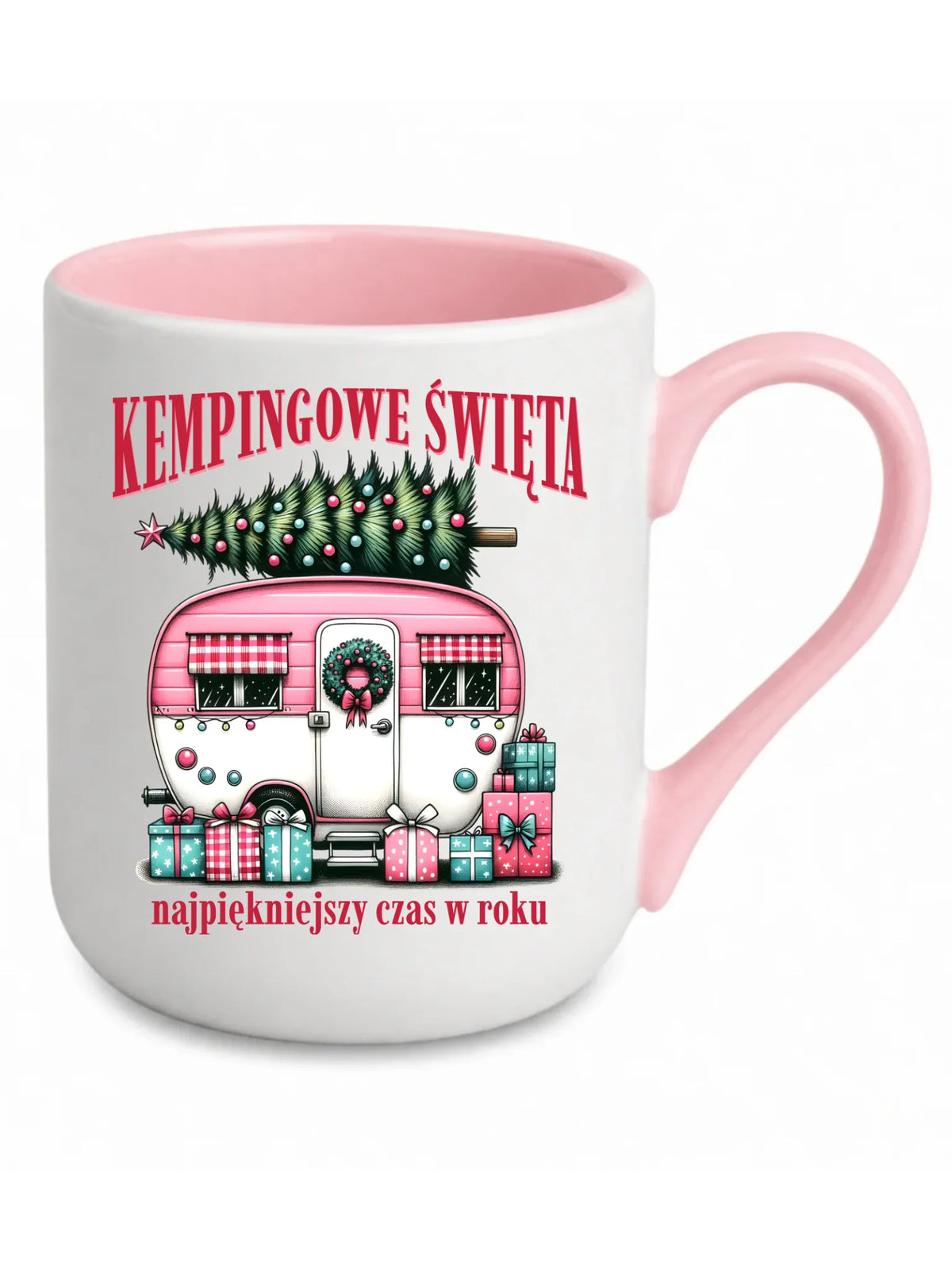 Kubek elegant świąteczny - Kamper Kempingowe Święta BN40