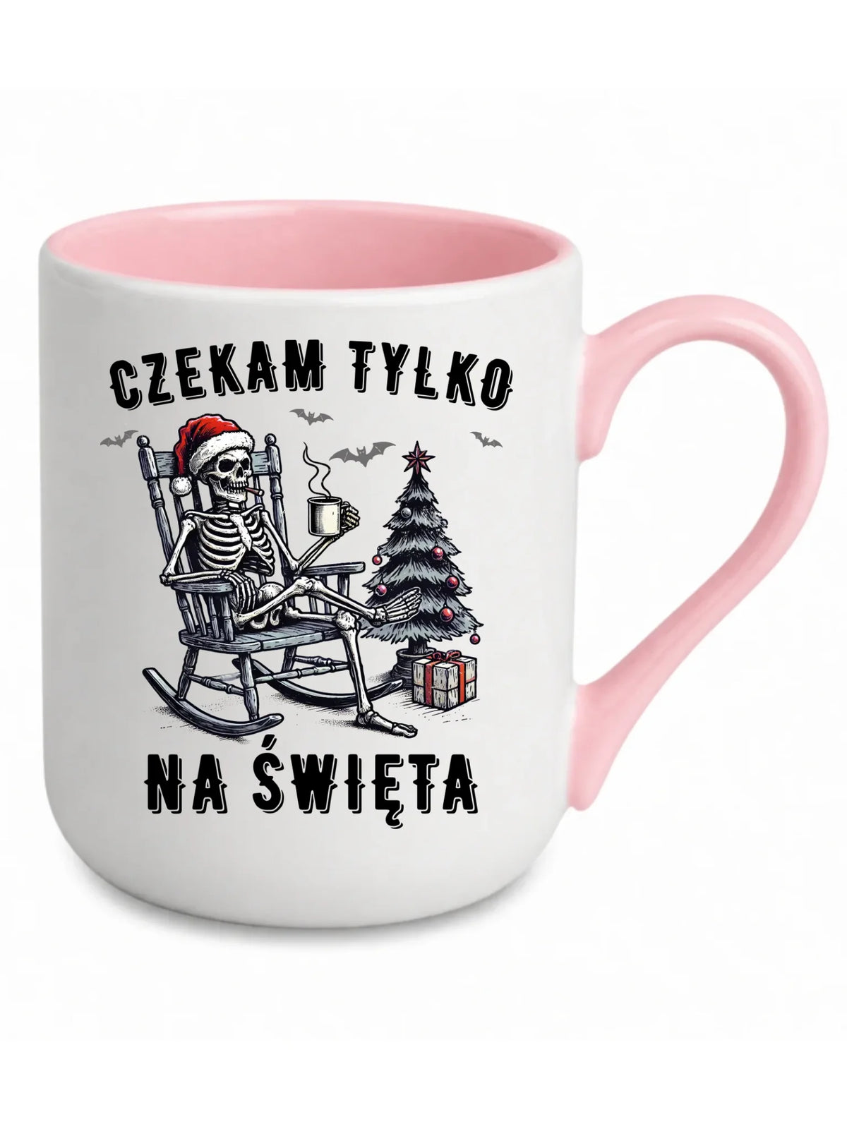 Kubek elegant świąteczny - Czekam tylko na święta BN56