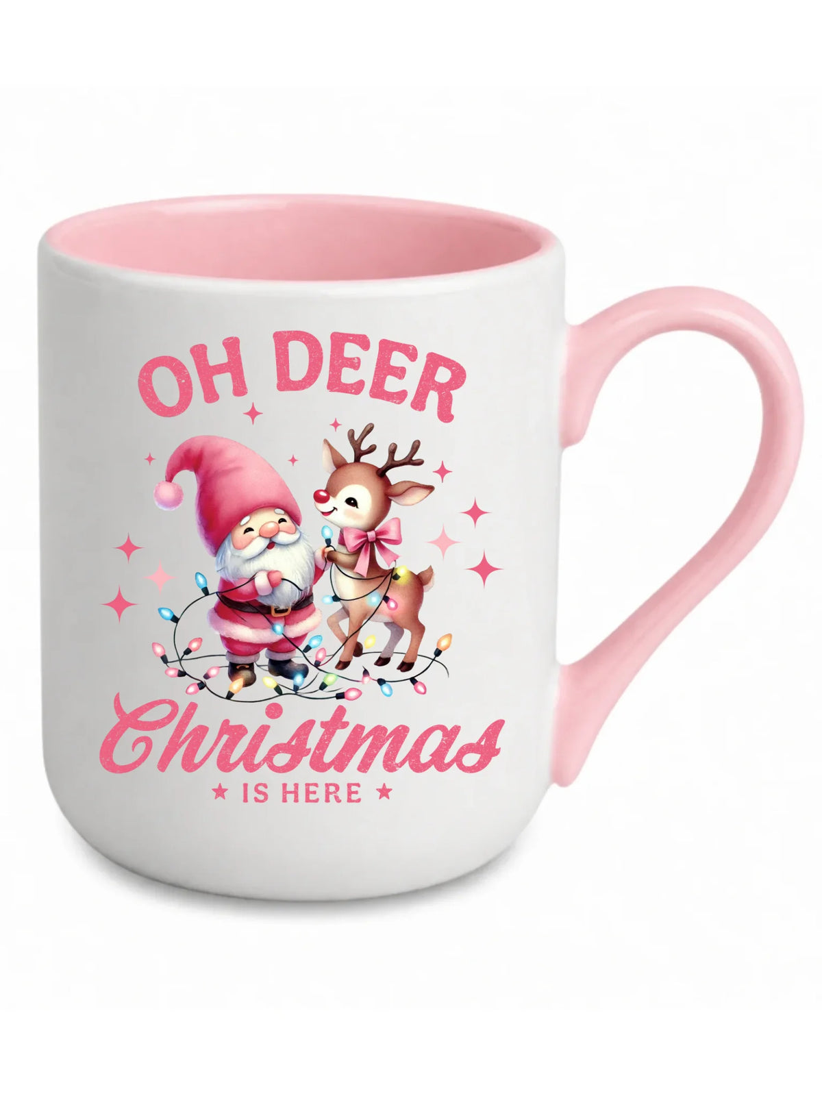 Kubek elegant świąteczny - Oh deer Christmas is here BN59