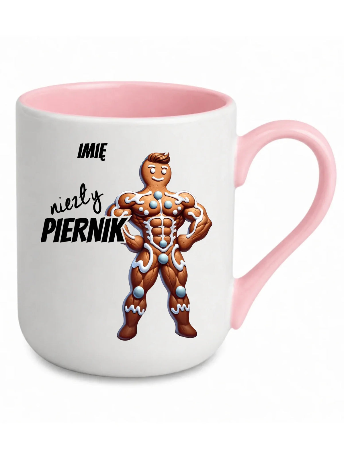 Kubek elegant świąteczny - Niezły piernik - personalizowany BN24