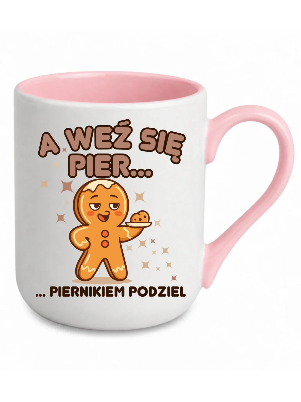 Kubek elegant świąteczny - Piernik A weź się pier... piernikiem podziel BN87