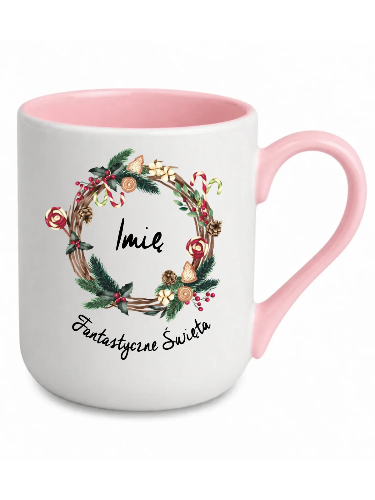 Kubek elegant świąteczny - Fantastyczne Święta - personalizowany BN14