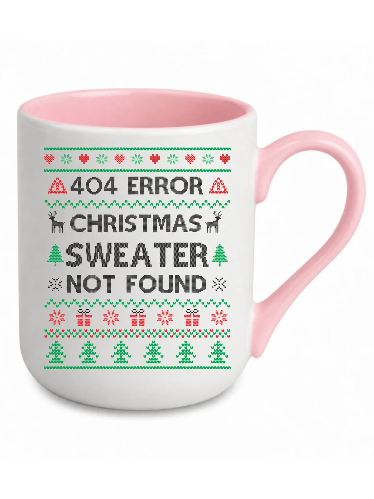 Kubek elegant świąteczny - Error 404 Christmas sweater not found BN107