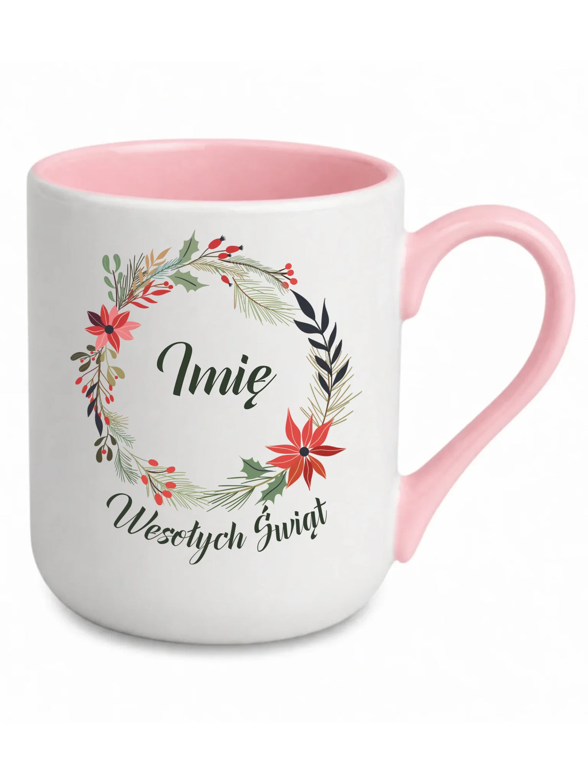 Kubek elegant świąteczny - Wesołych Świąt - personalizowany BN19