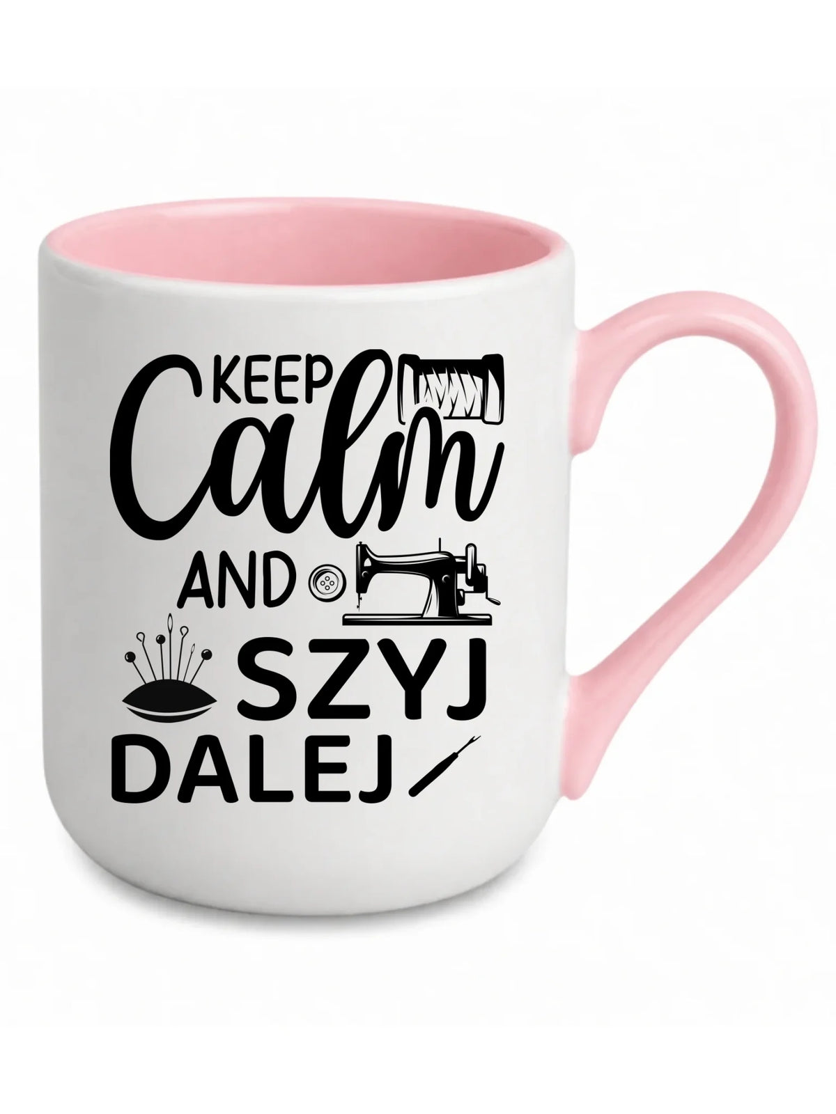 Kubek elegant szyciowy dla krawcowej - KEEP CALM and SZYJ DALEJ HS31