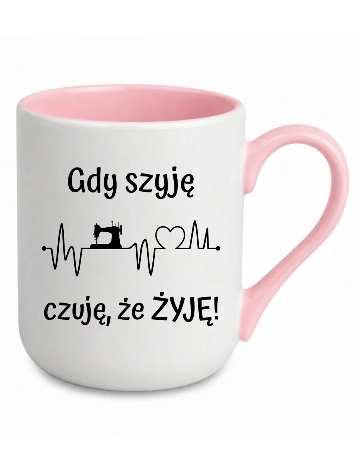 Kubek elegant szyciowy dla krawcowej - Gdy szyję czuję, że żyję HS12