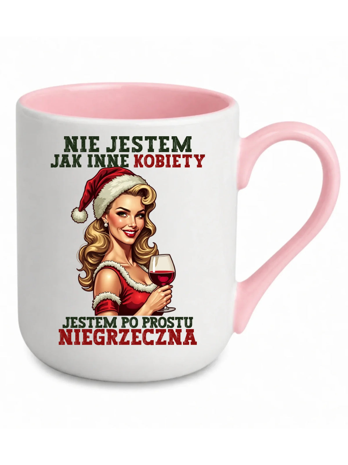 Kubek elegant świąteczny - prezent dla niej - Nie jestem jak inne kobiety BN03