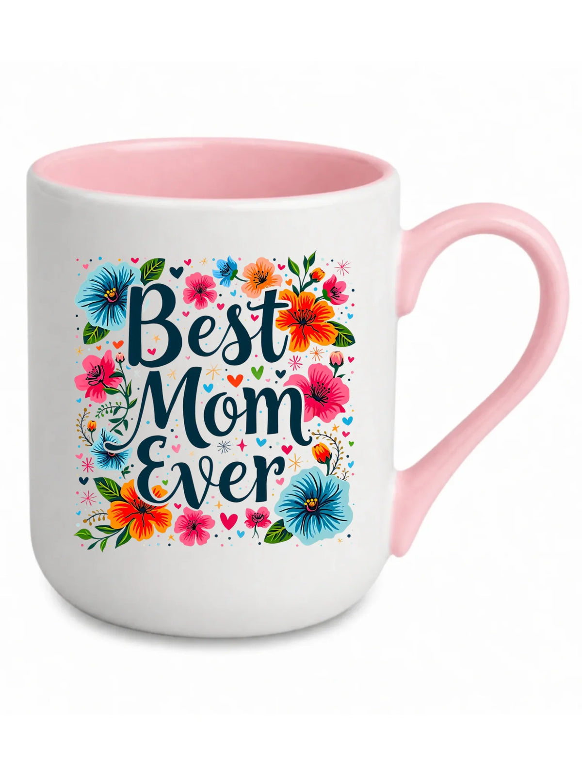 Kubek elegant dla mamy - Kwiaty - Best mom ever DM34