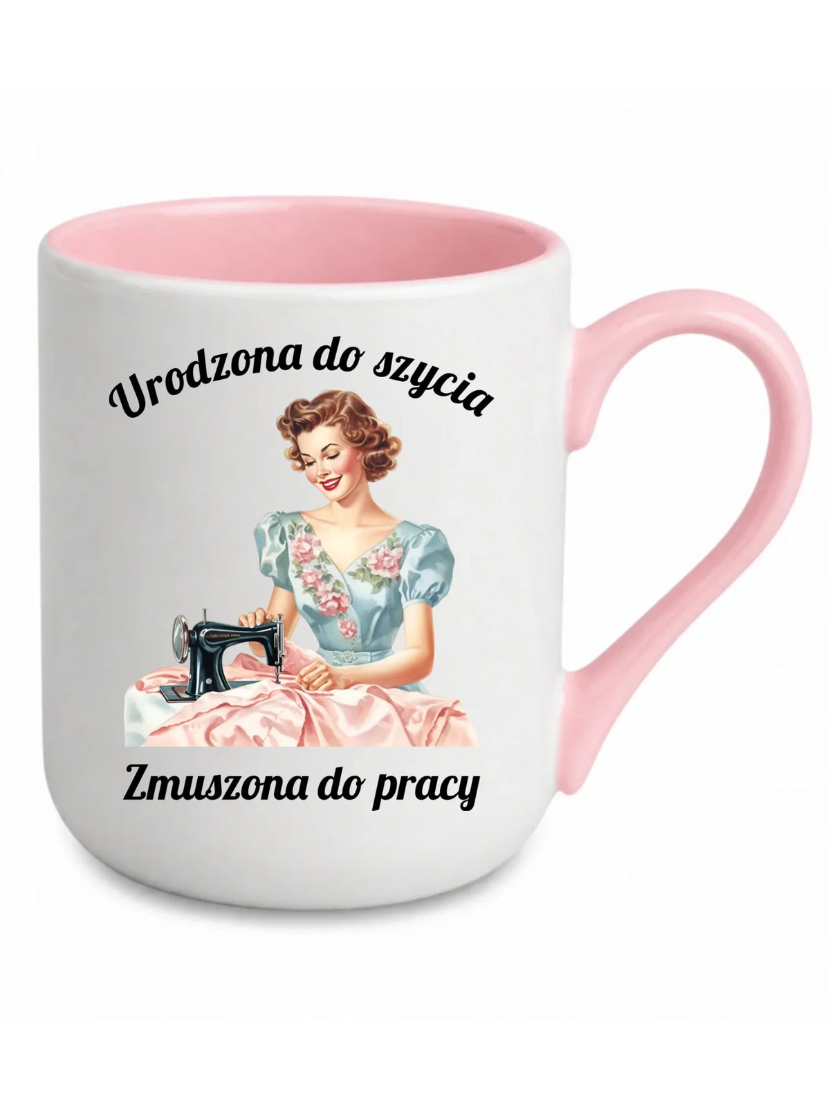 Kubek elegant szyciowy dla krawcowej - Urodzona do szycia HS18