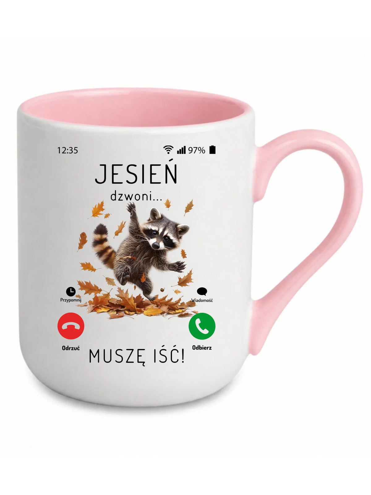 Kubek elegant jesienny - Jesień dzwoni muszę iść JS18
