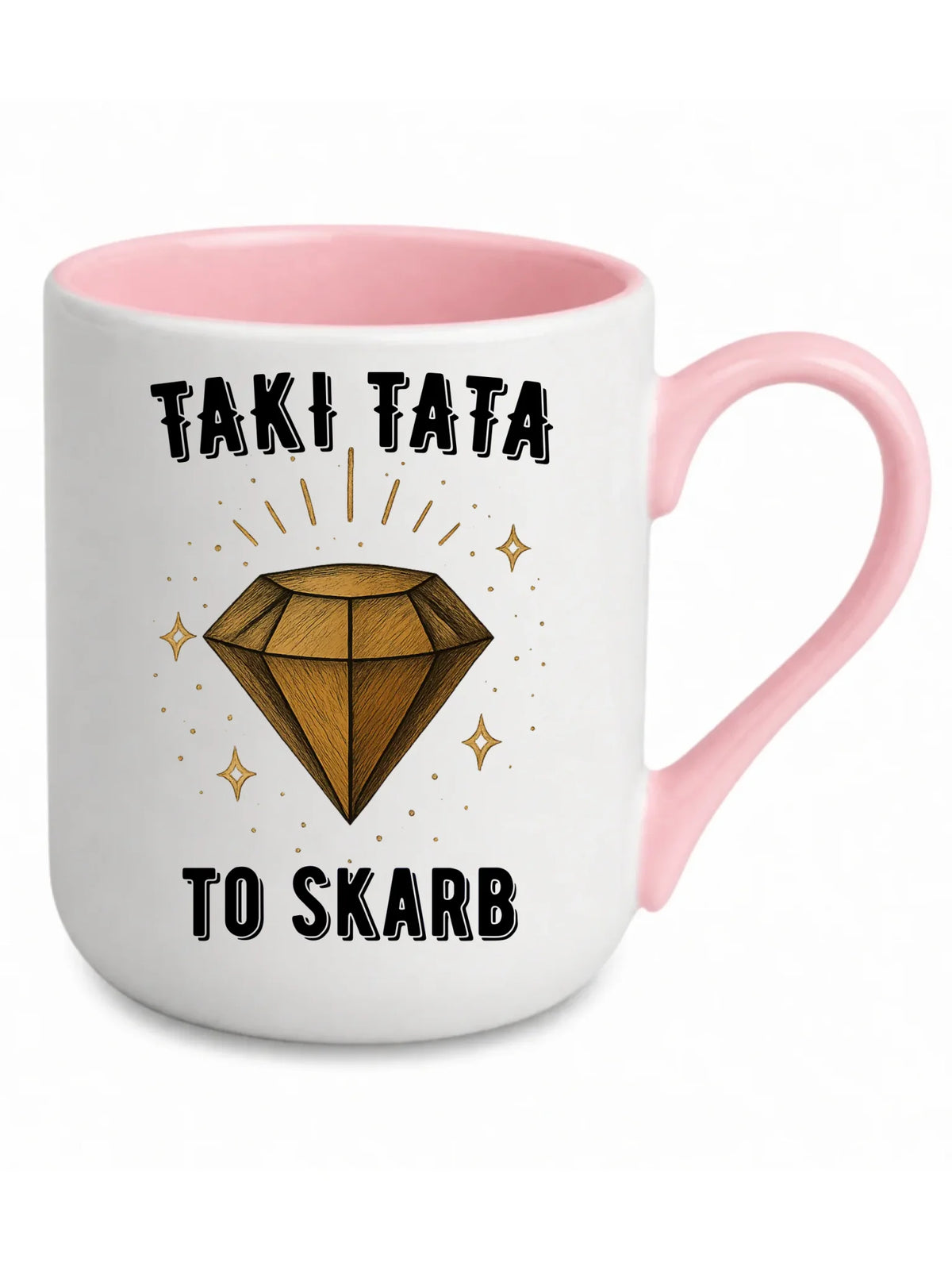 Kubek elegant dla taty - Taki tata to skarb - personalizowany DT17