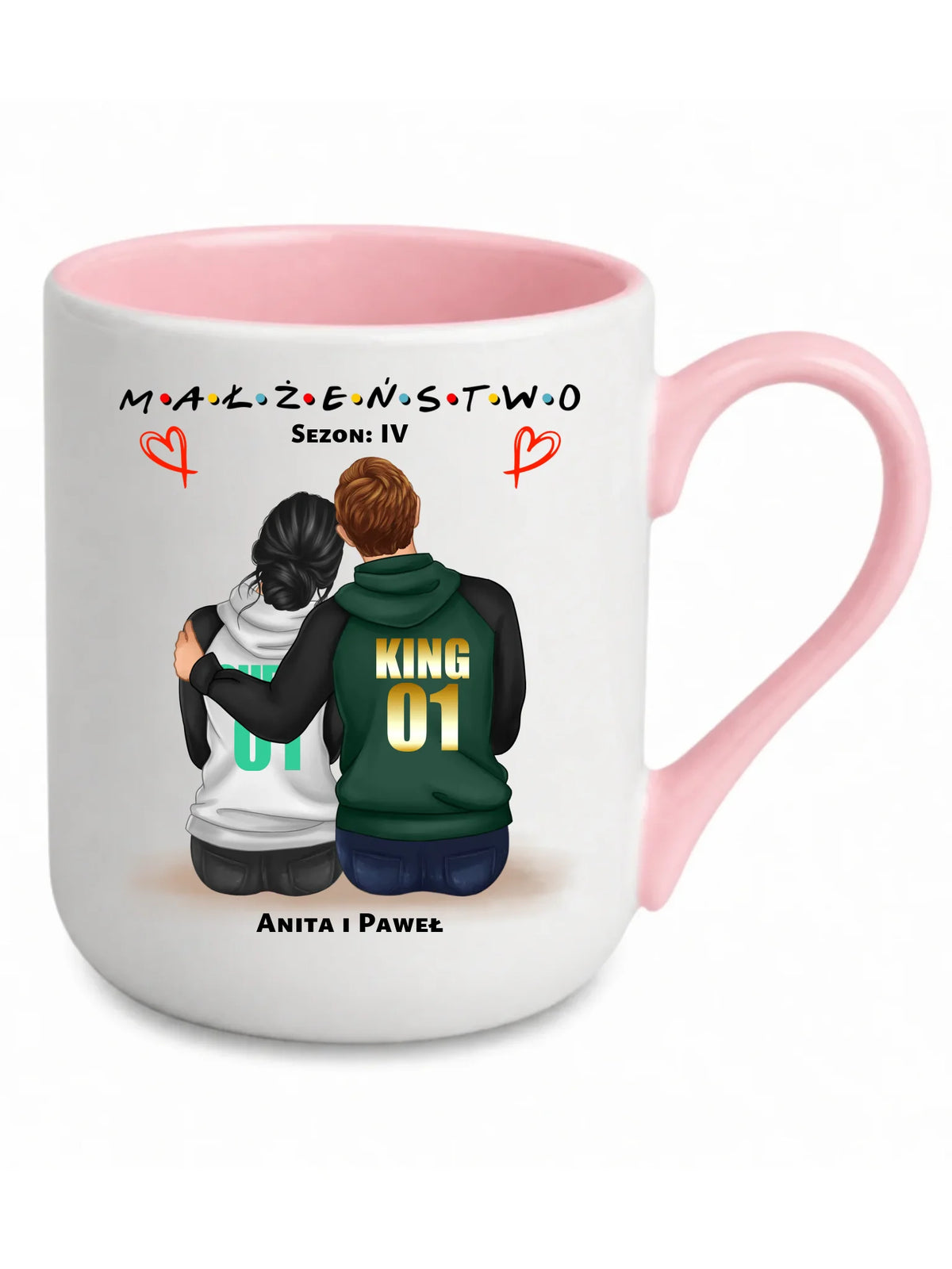 Kubek elegant dla par - Małżeństwo Sezon - personalizowany W05