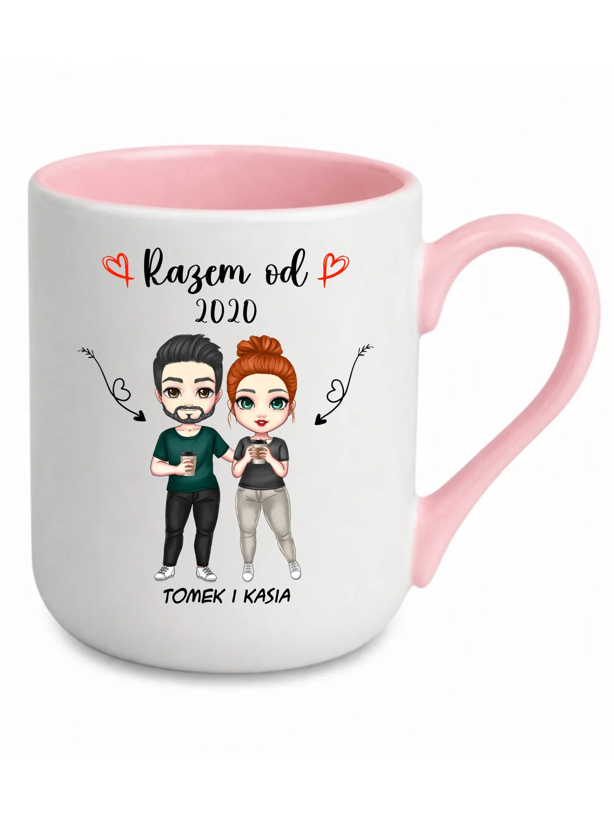 Kubek elegant dla par - Razem od - personalizowany W01