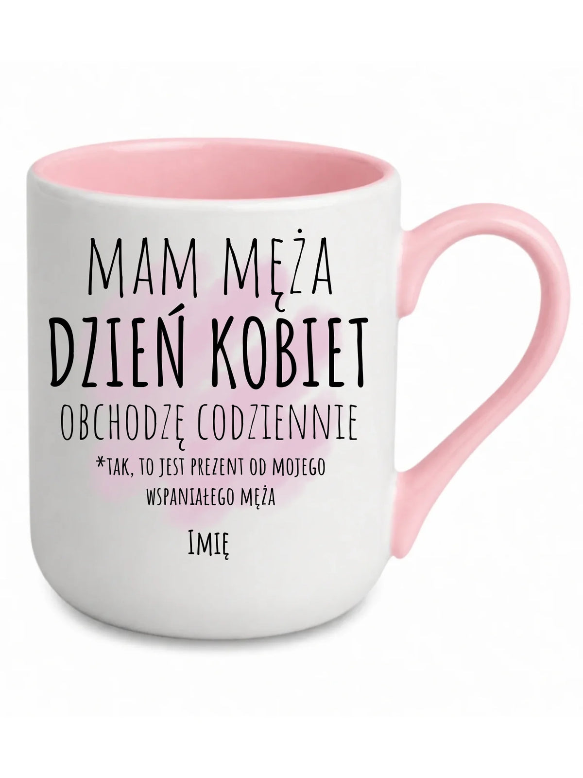 Kubek elegant - prezent dla żony - Mam męża Dzień Kobiet obchodzę codziennie - personalizowany Ż01
