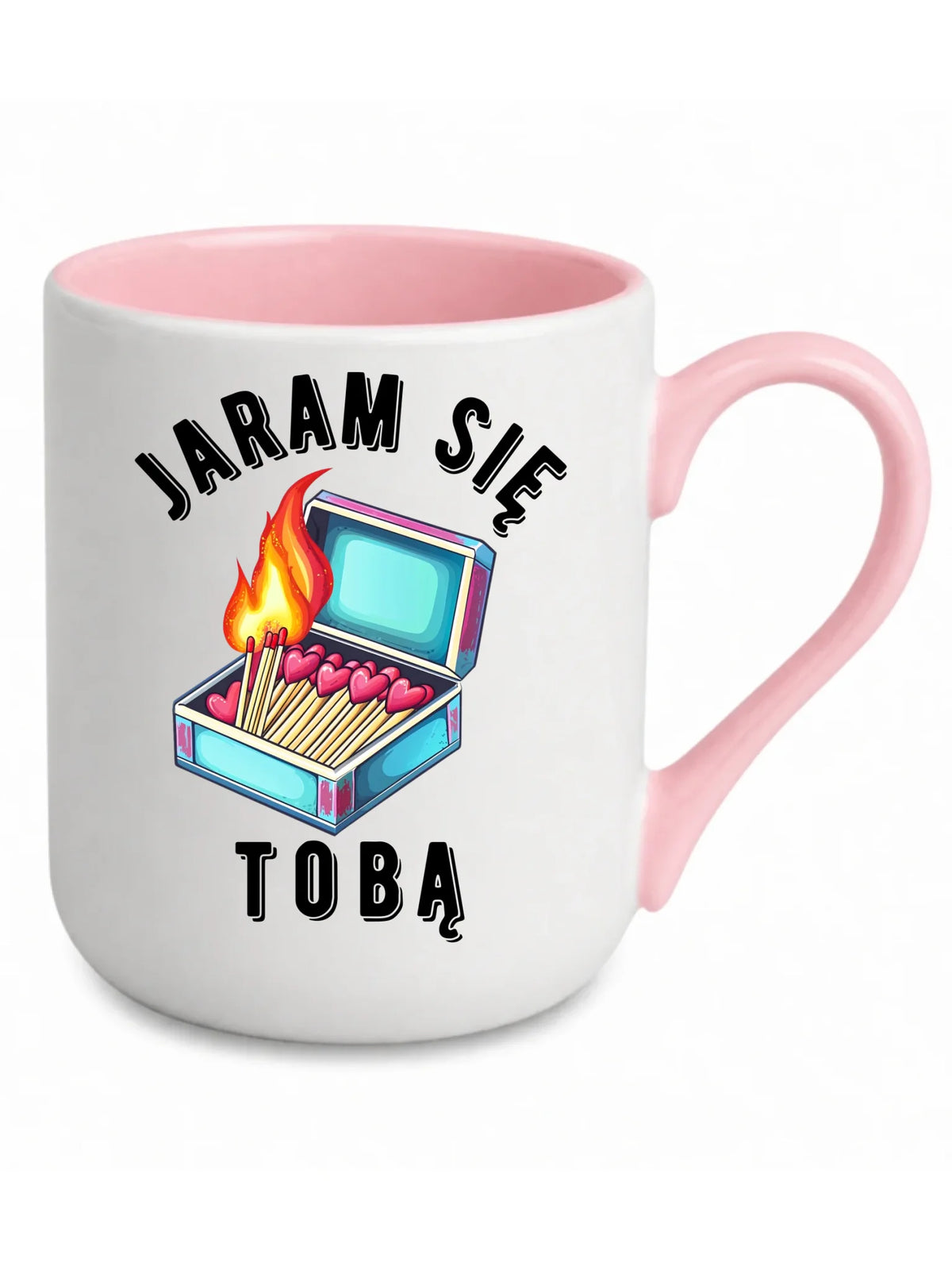 Kubek elegant dla zakochanych - Jaram się Tobą W39